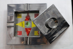 Objets en canettes de soda recyclées