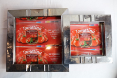 Objets en canettes de soda recyclées