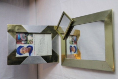 Objets en canettes de soda recyclées
